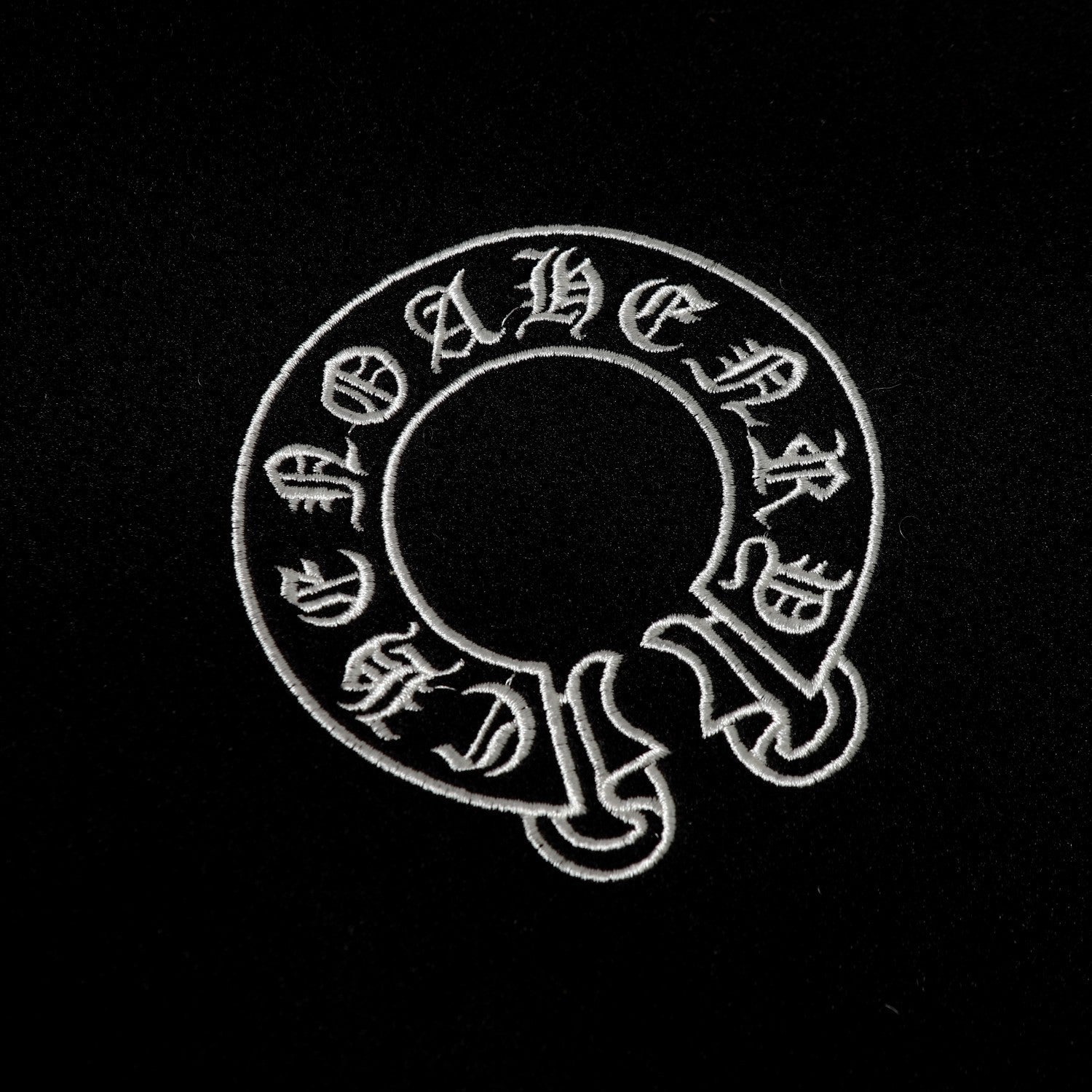 Chrome Hearts Layered Cross Varsity Jacket - Black White Street Style Outerwear 2208