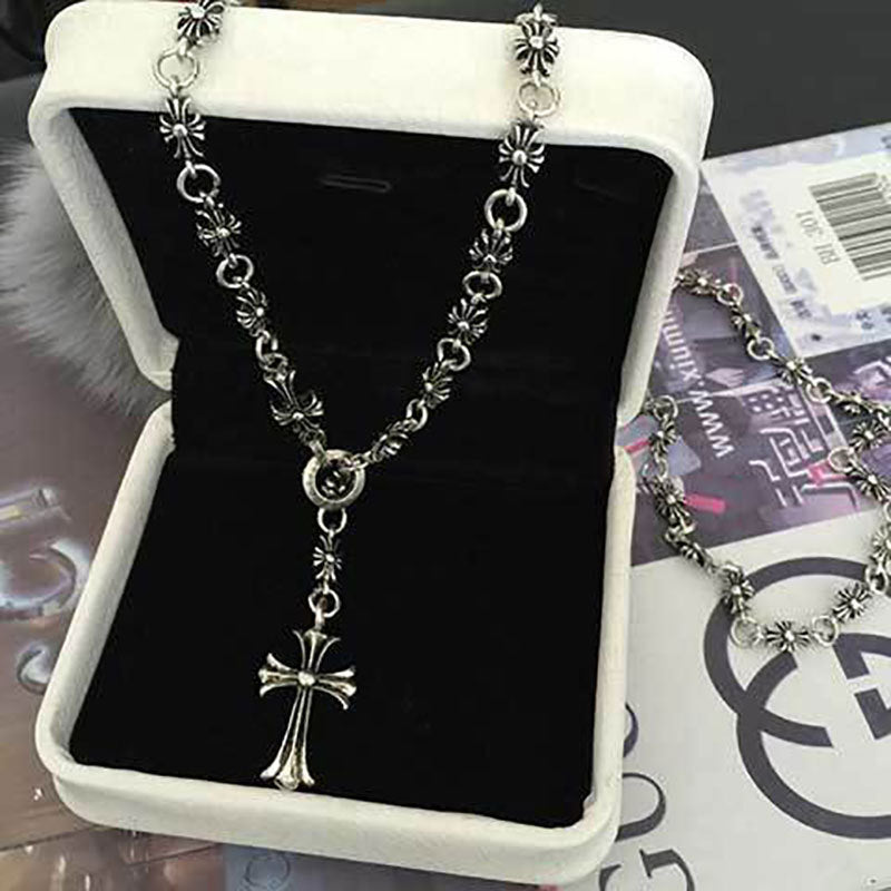 chrome hearts Cross chain Necklace