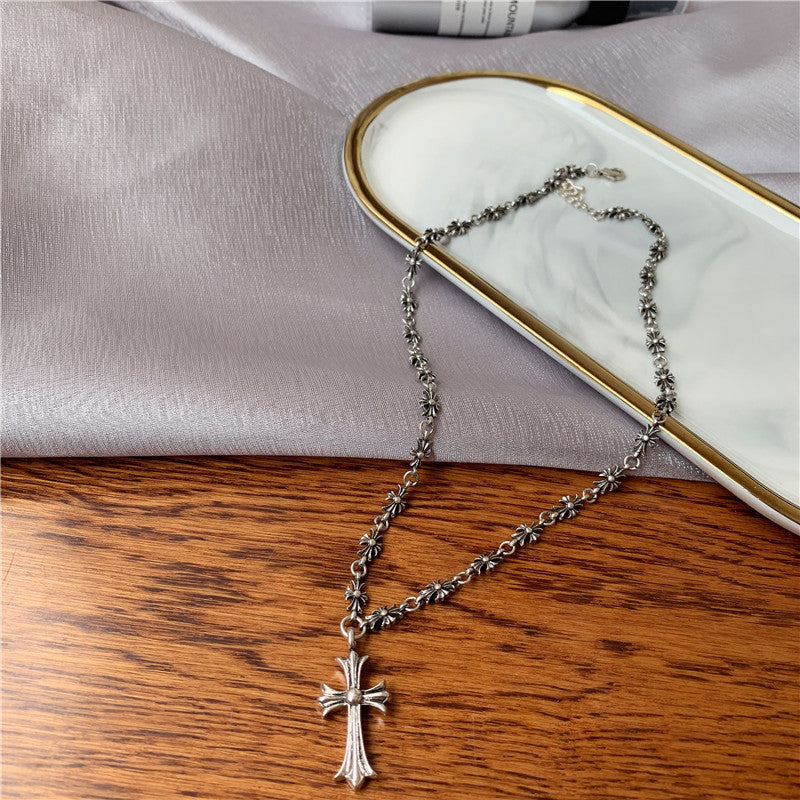 chrome hearts Cross chain Necklace