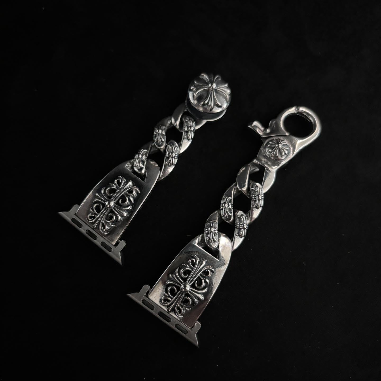 Chrome Hearts Crusader flower lobster clasp watch strap